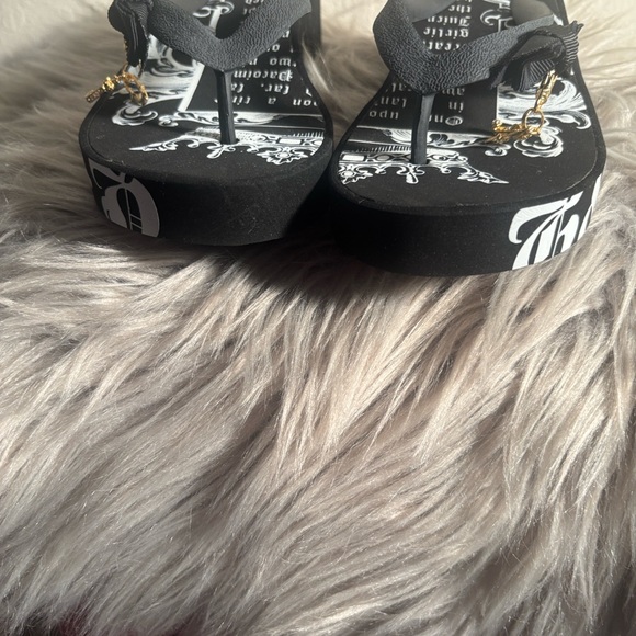 NWOT Juicy Couture Little Girls Wedge Sandal, Sz 12 - Picture 2 of 7